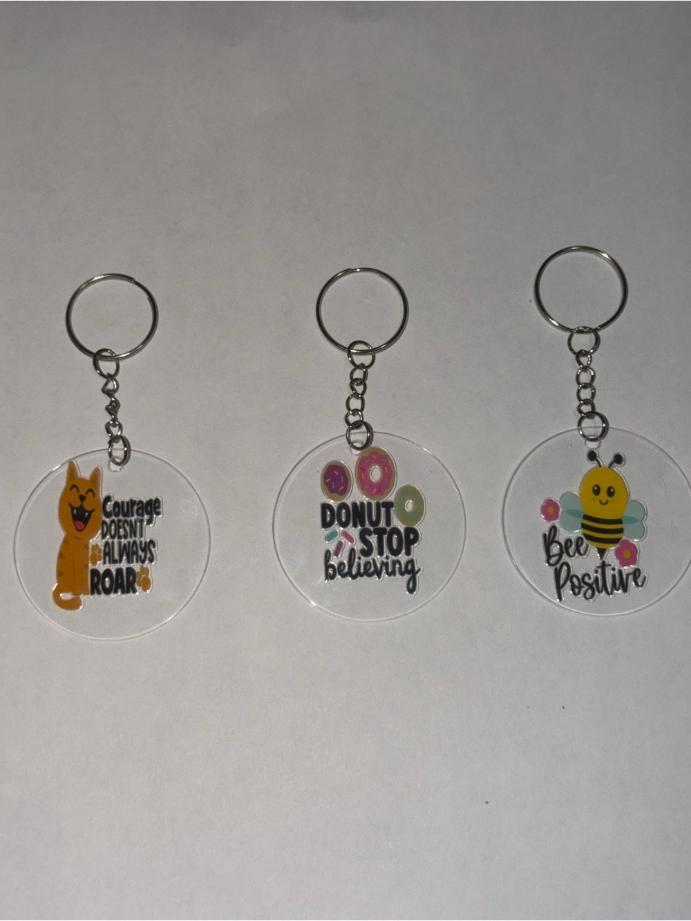 Clear Acrylic keychains! Random Piece (1)